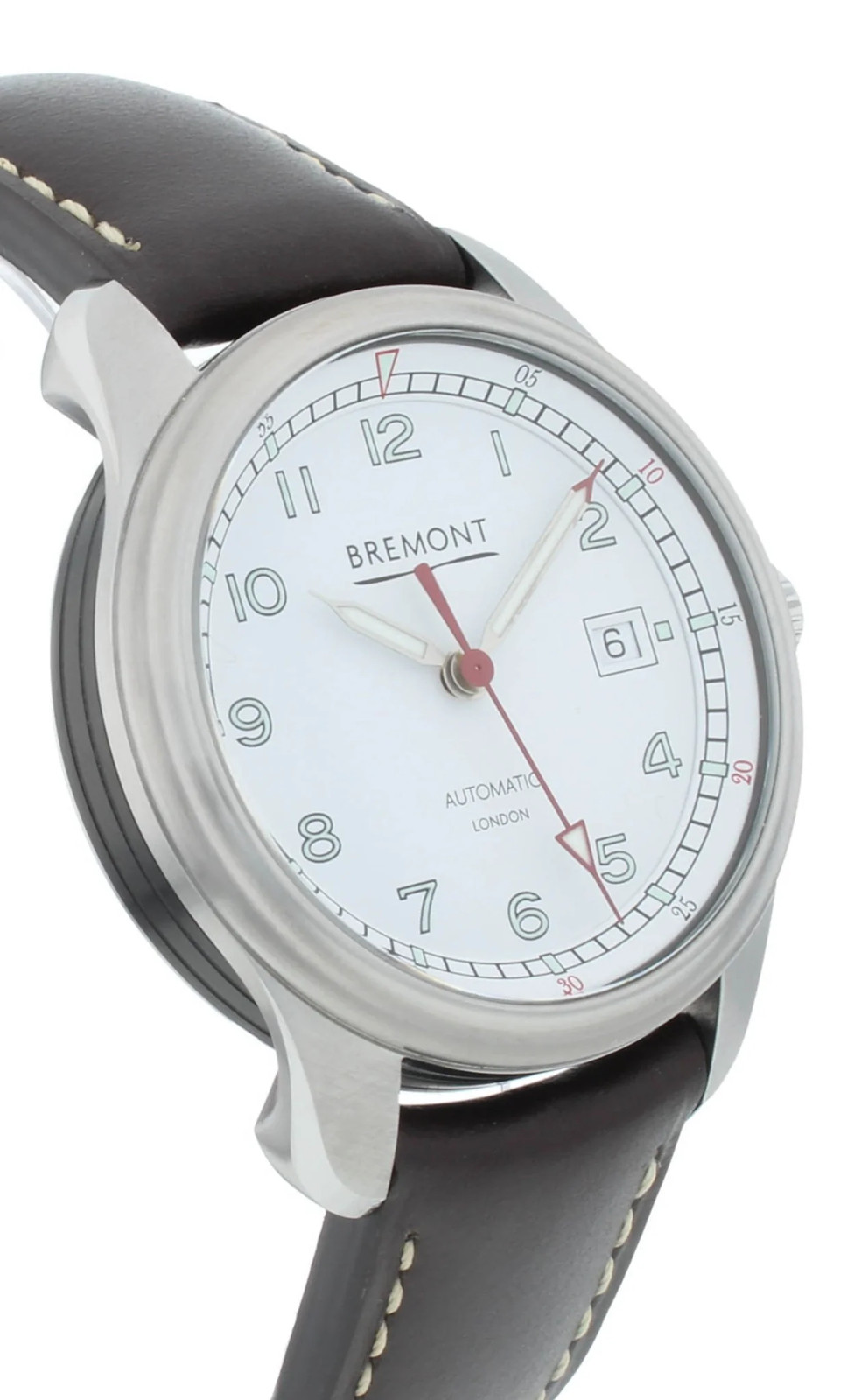 Bremont Airco Mach 1 Brown Strap 40mm Automatic Men’s Watch AIRCO-M1-WH-R-S