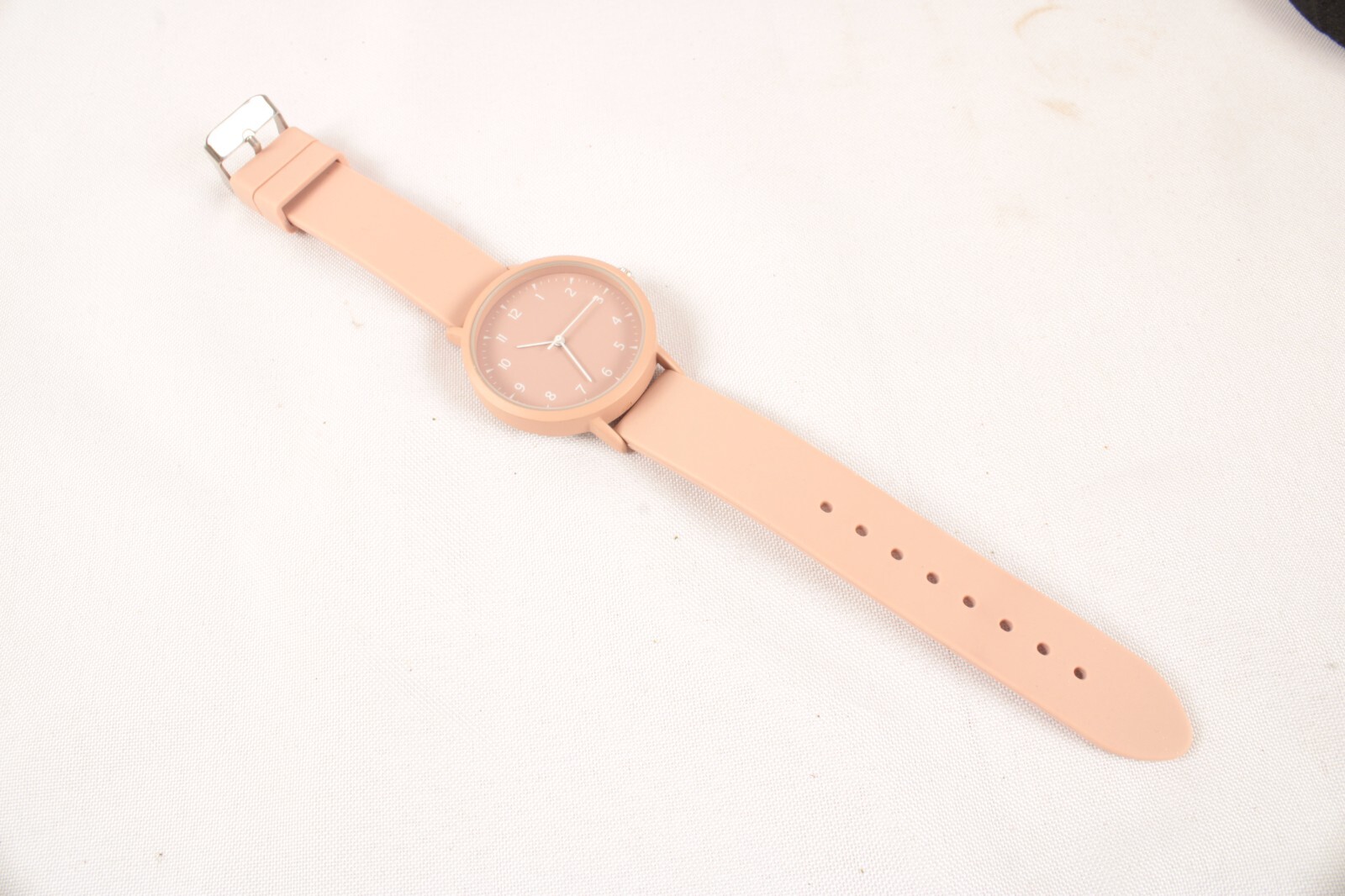 Unisex Adults Accutime Watch Pink Stainless Steel Case Japan Movt WORKS