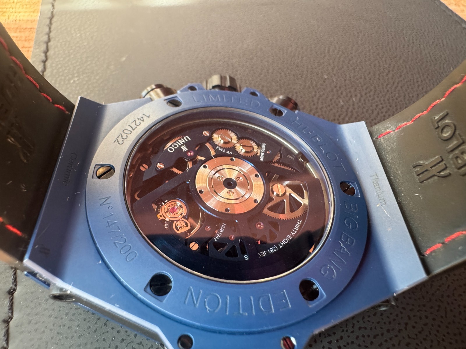 Hublot Big Bang Unico Blue Ceramic Limited Edition Skeleton Chronograph