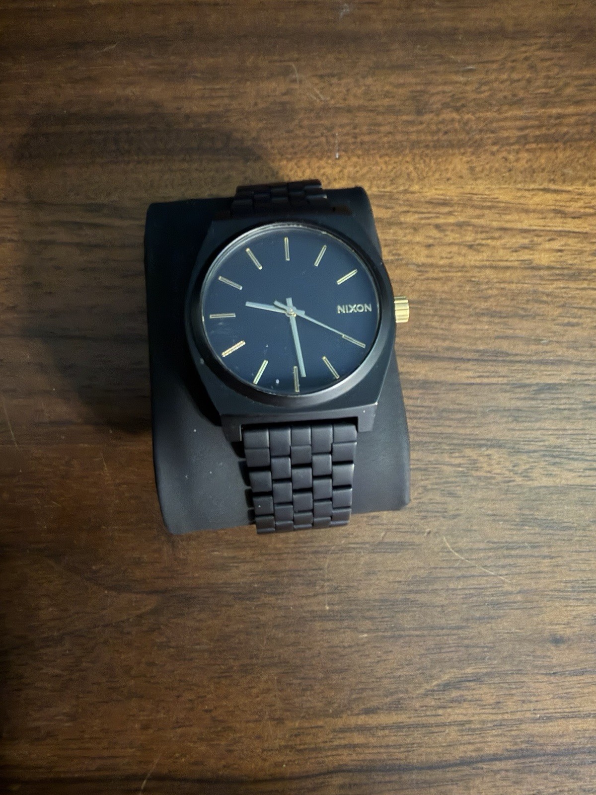 Nixon Time Teller Matte Black and Gold Men’s Watch