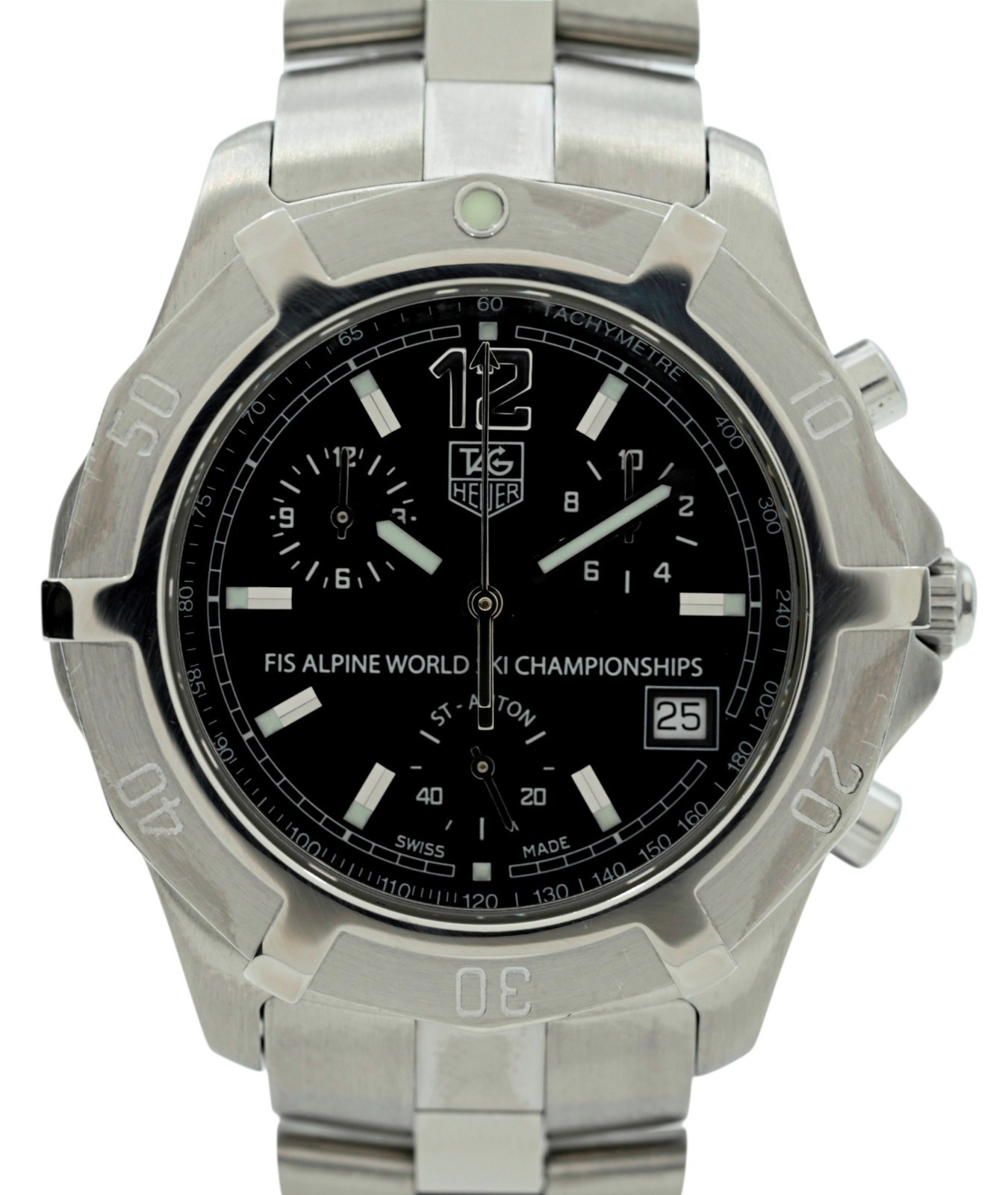 Tag Heuer Men’s 39mm Exclusive FIS Alpine World Ski Championships Watch- CN1119!