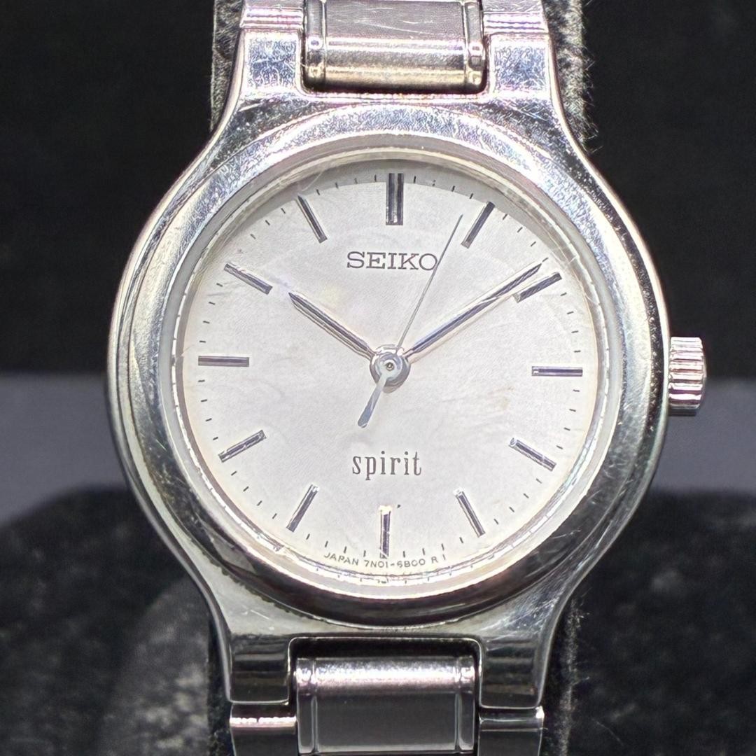 Battery replaced. Seiko Spirit Silver Women’s Watch.