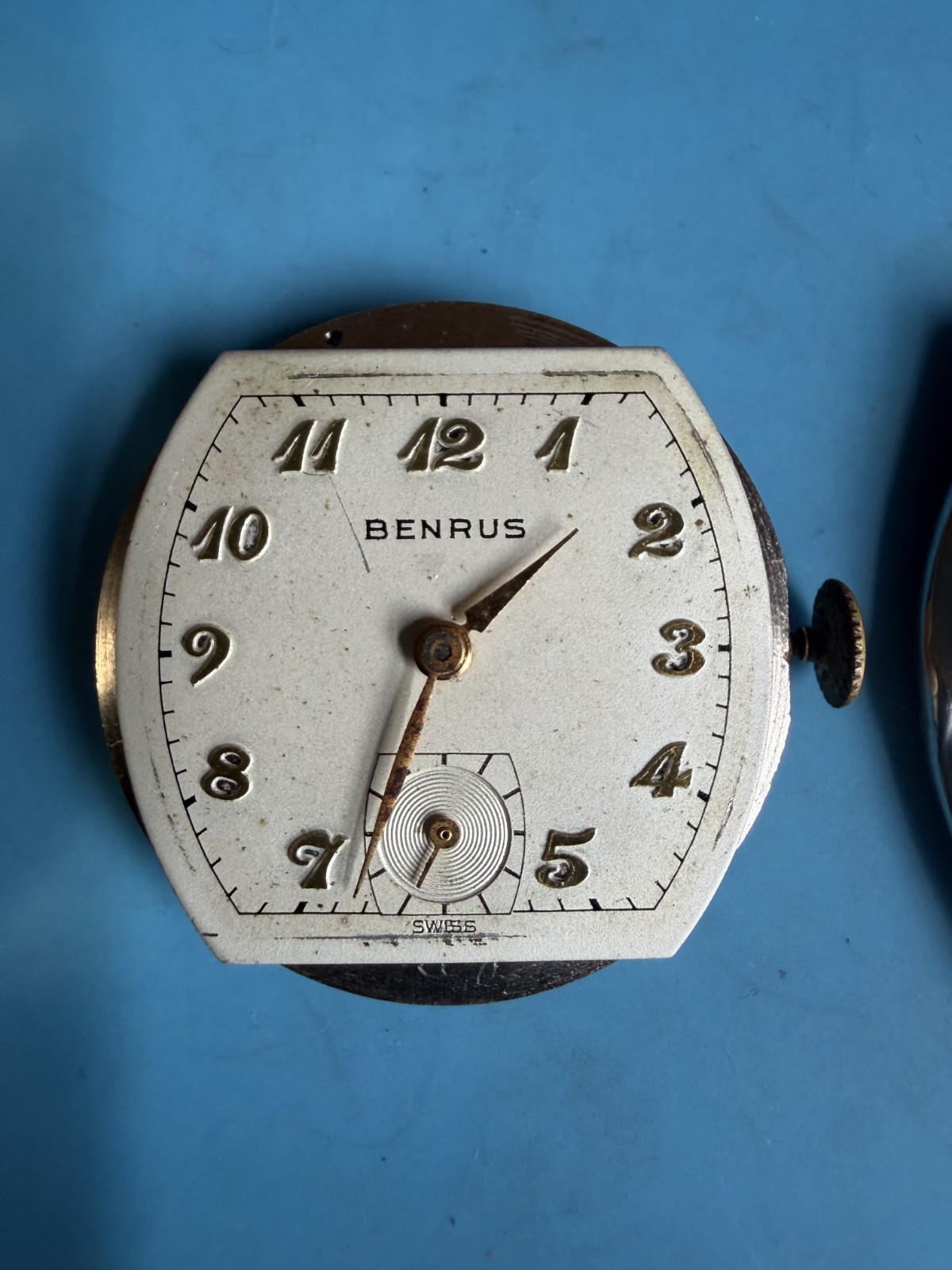Vintage Benrus BB 13 Swiss 15J 10K GP Watch – Running – Parts Repair