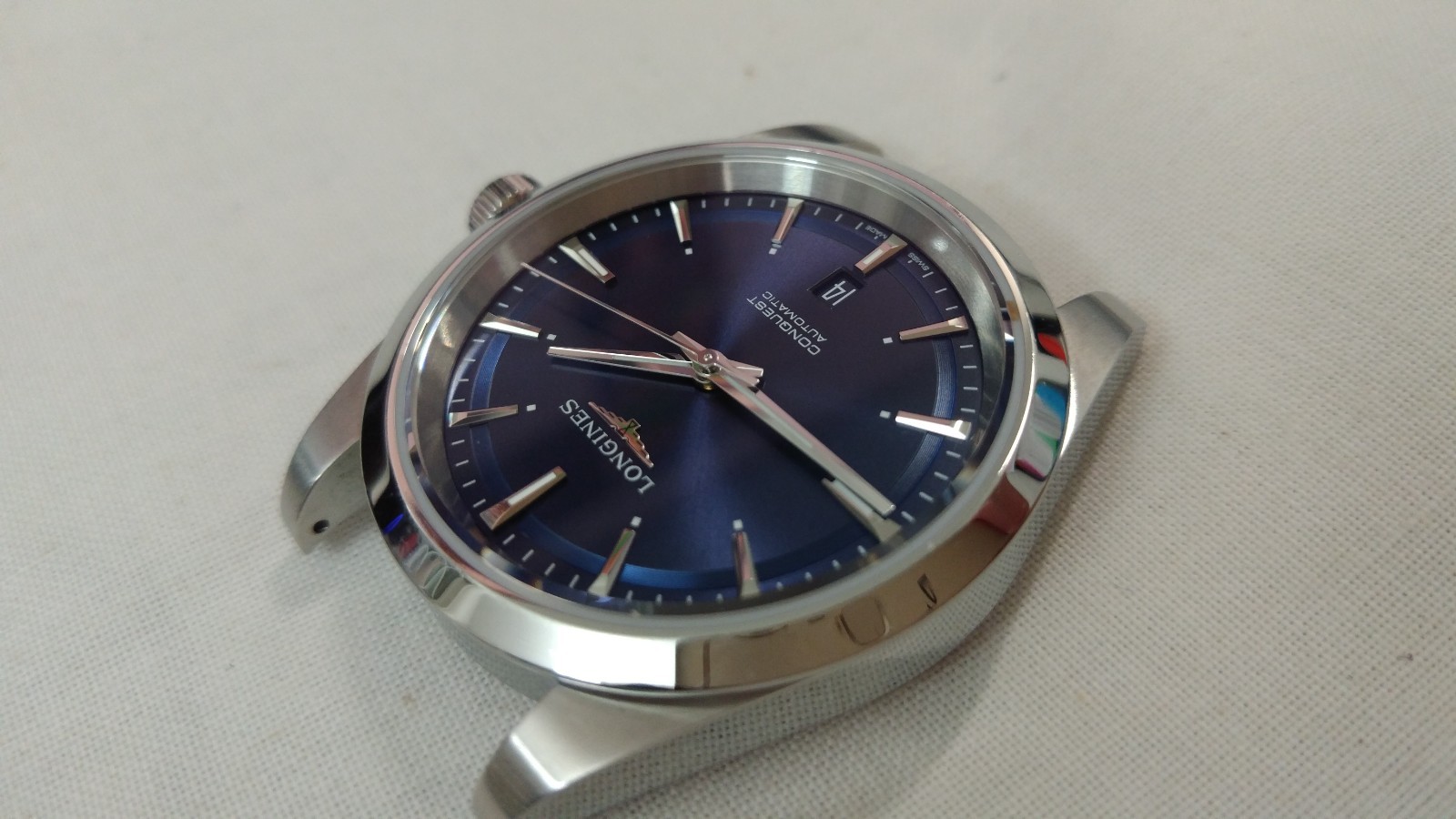 Longines Conquest 41mm Blue, full set, warranty card w/ 3yr left – L3.830.4.92.6