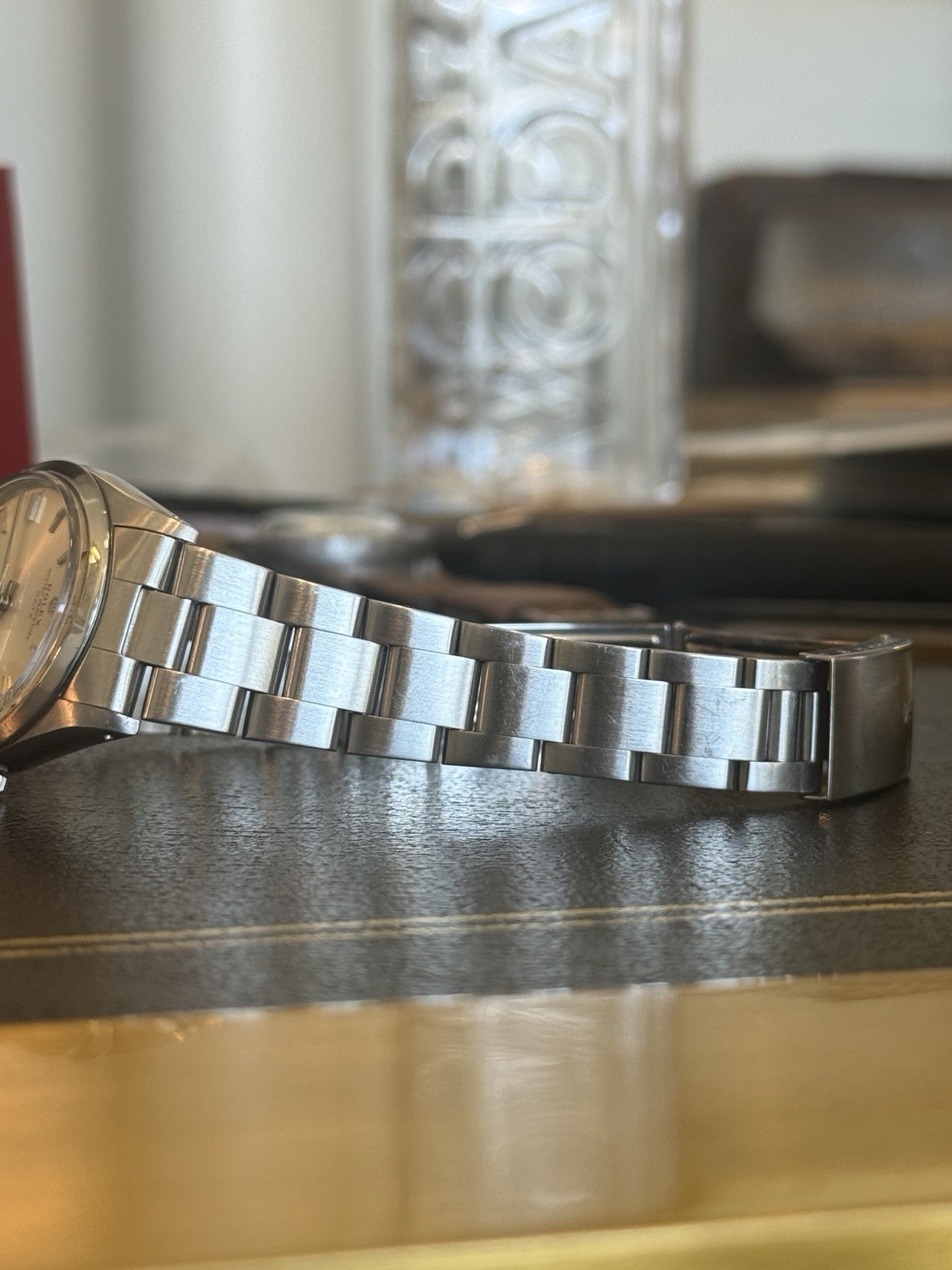 Rolex Oyster Perpetual Date 34mm Silver Sunburst Dial Auto Steel Bracelet