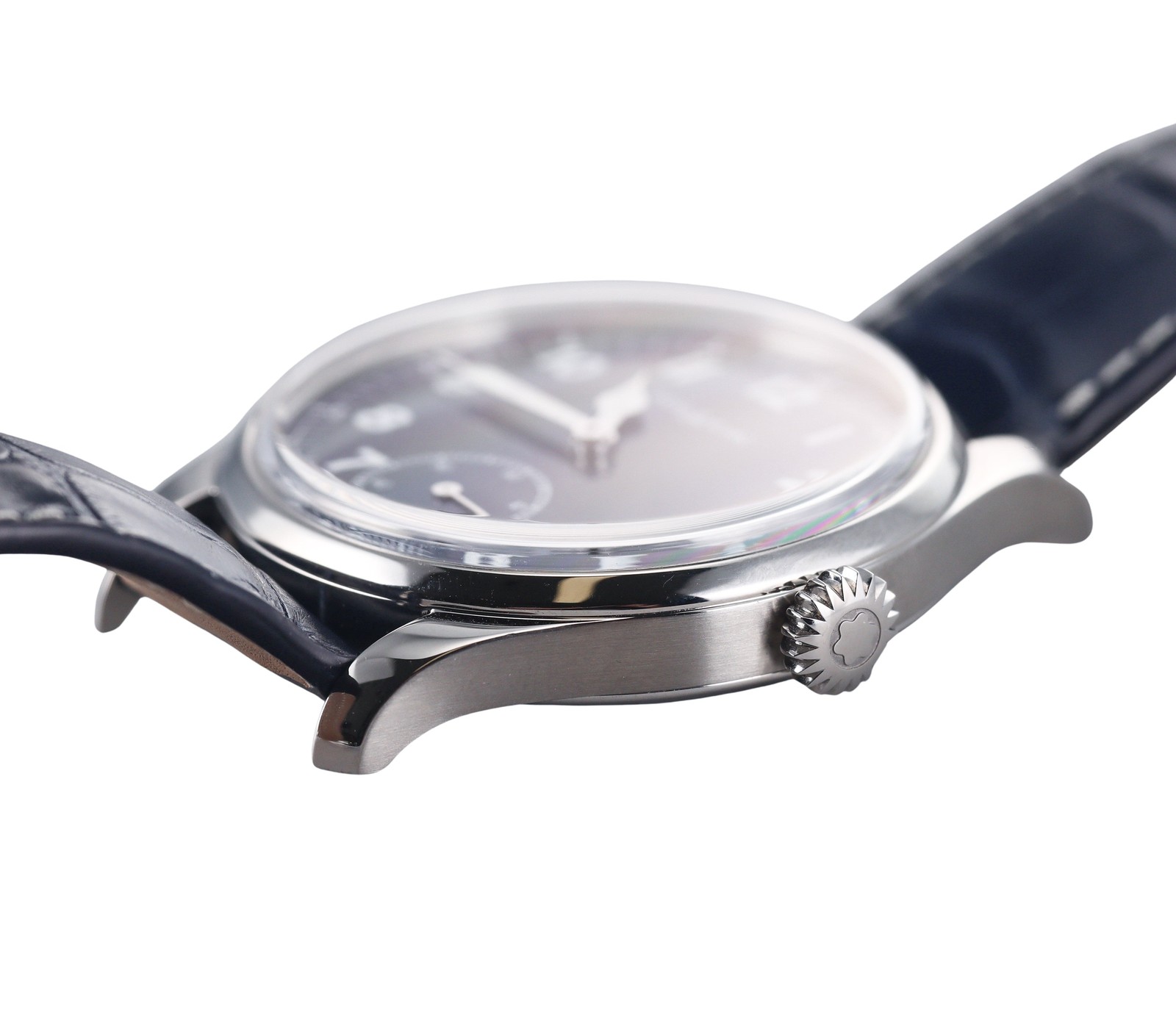 Montblanc Heritage 1858 Manual Wind Blue Dial Watch 113702
