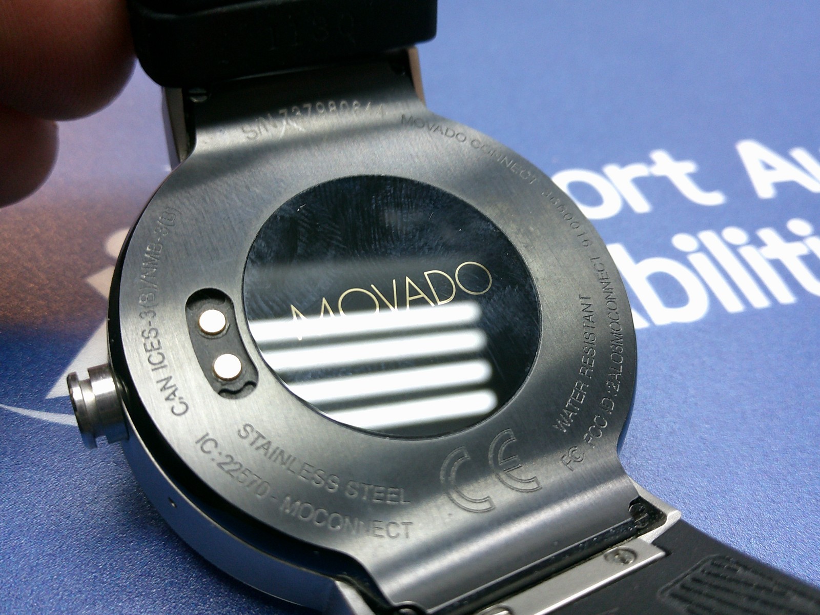 Movado Connect Men’s 46.5 mm Digital Smartwatch Silver Stainless Steel 3660016