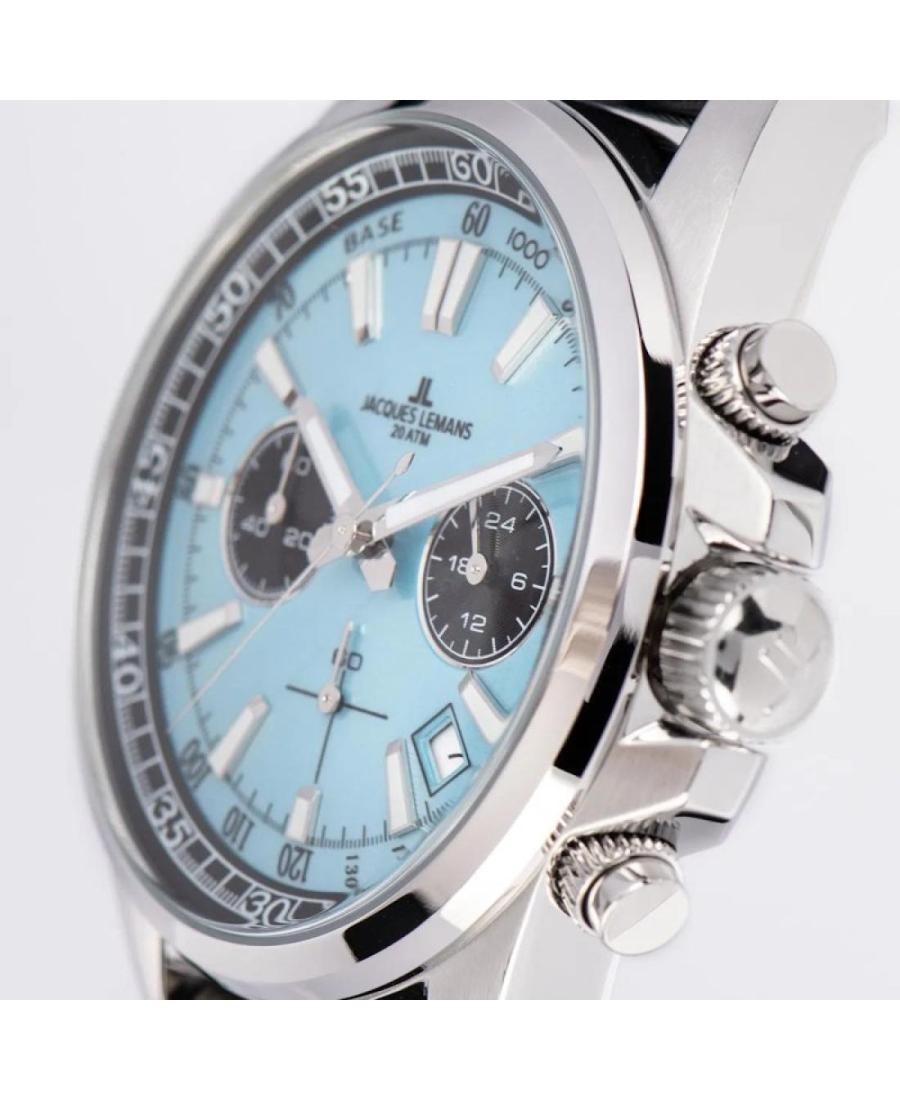 JACQUES LEMANS Men Analog Quartz Casual Watch Classic Dress Waterproof