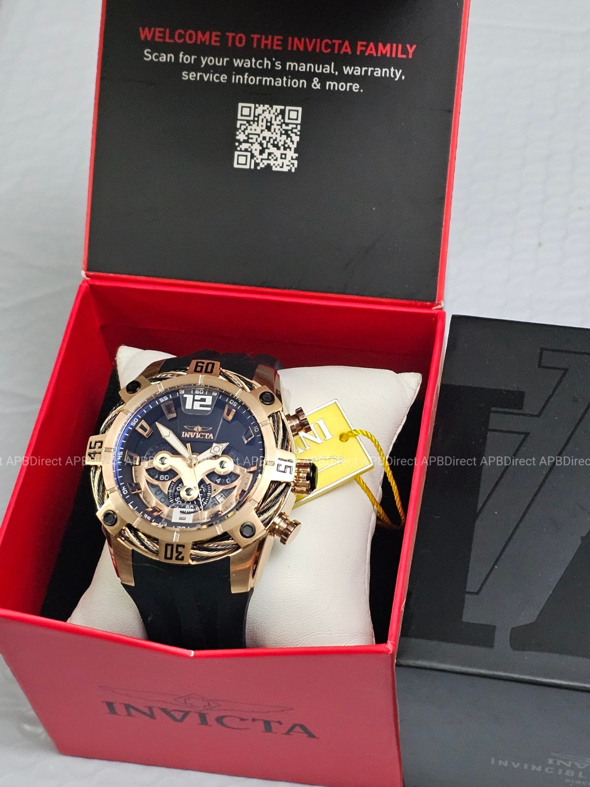 Invicta – BOLT EXCLUSIVE – 51mm SPINNING DIALS Chronograph – Quartz mens watch