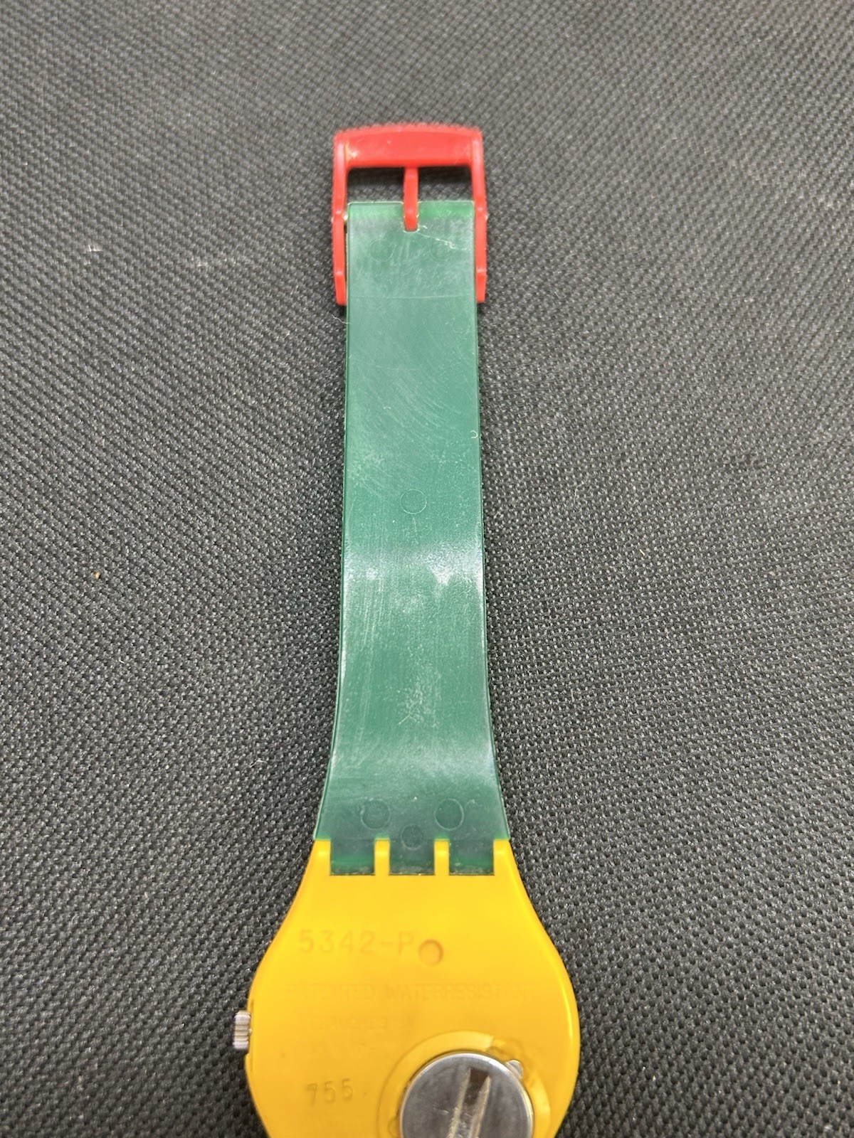 SWATCH Rare Vintage Swatch McGregor (GJ100) Wristwatch! Green, Yellow, Red