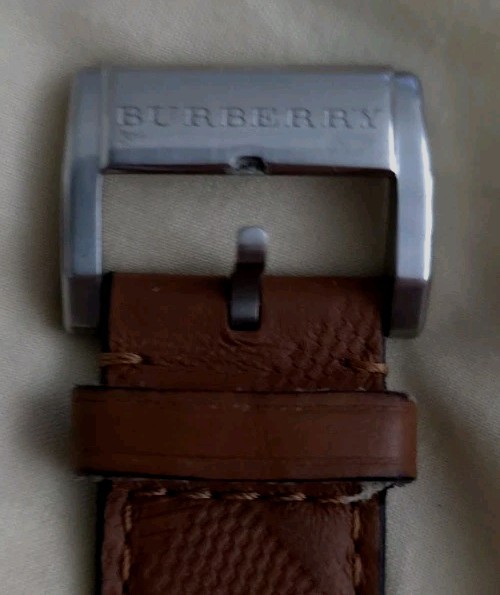Burberry BU9905 The City Swiss Sapphire Black Dial Brown Leather Box Papers
