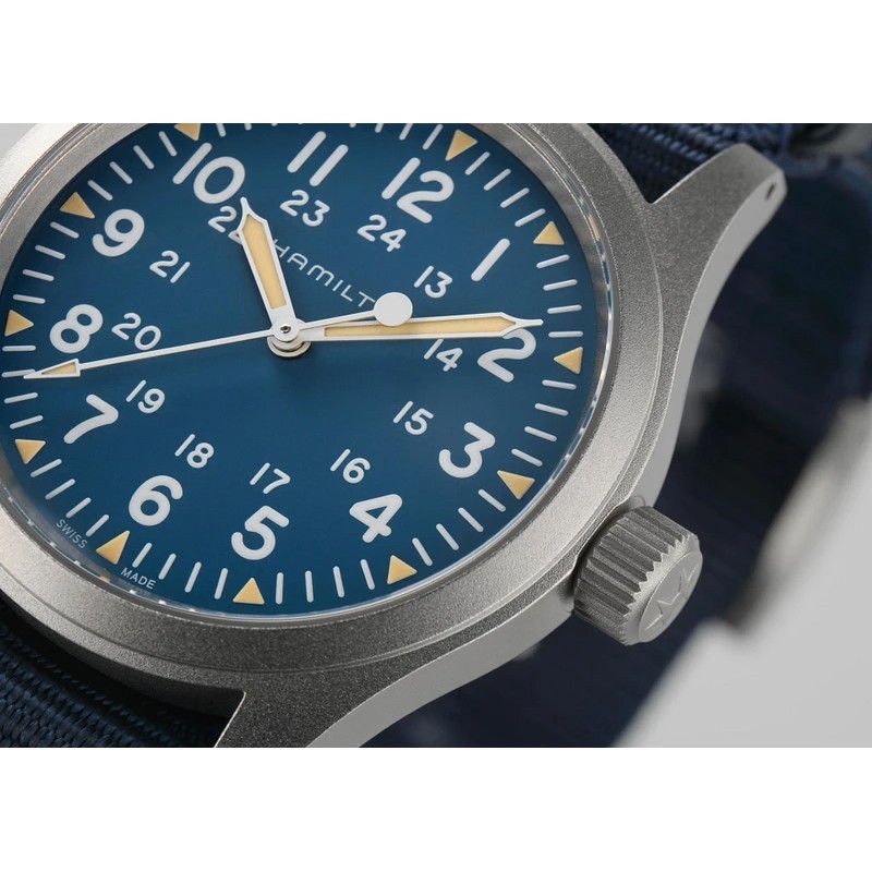 Hamilton Khaki Field Mechanical 38mm Blue Dial Men’s Watch H69439940