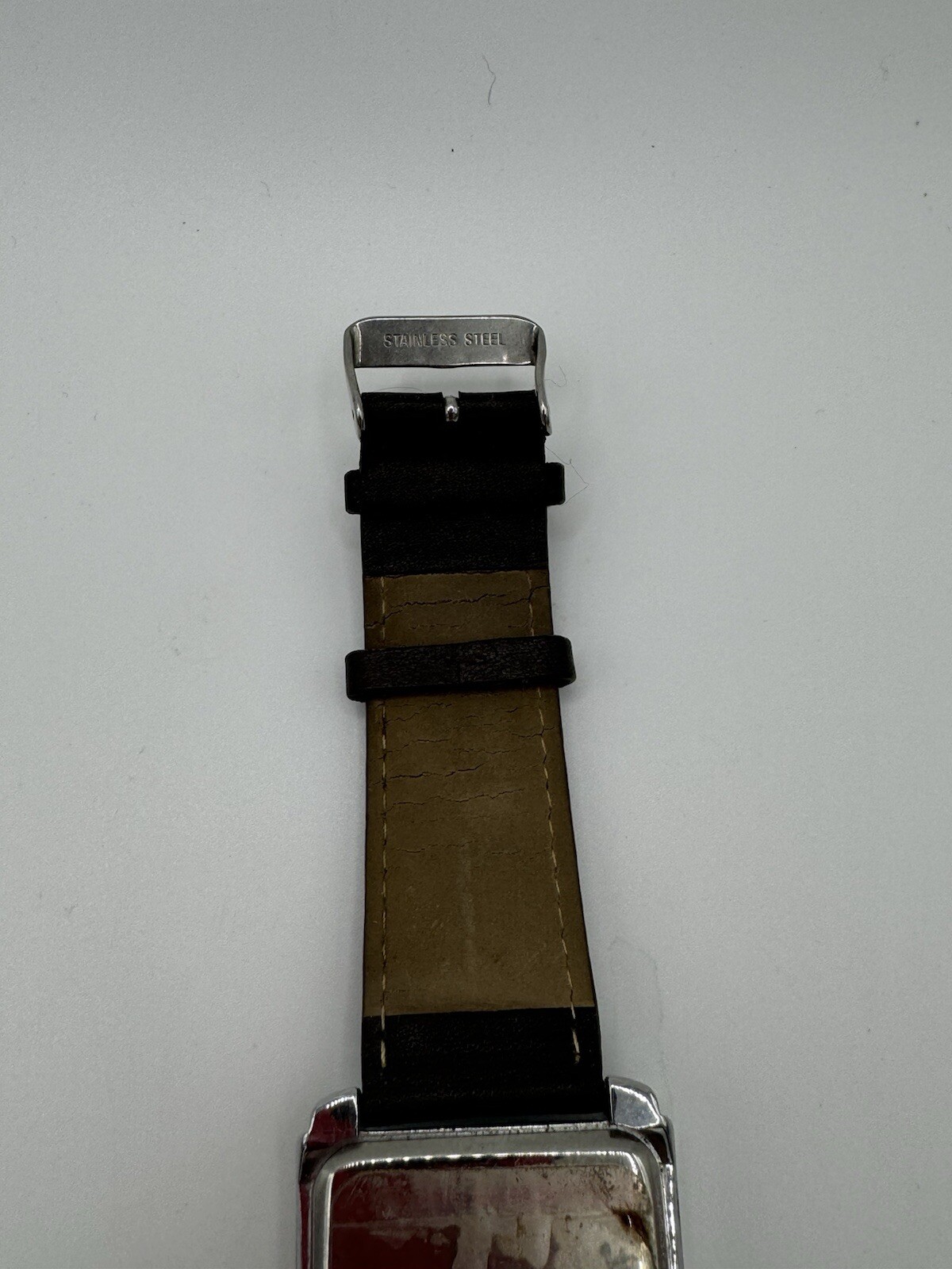 VTG Liz Claiborne Watch Large Dark Brown Wristwatch CLM1102 Analog needs battery