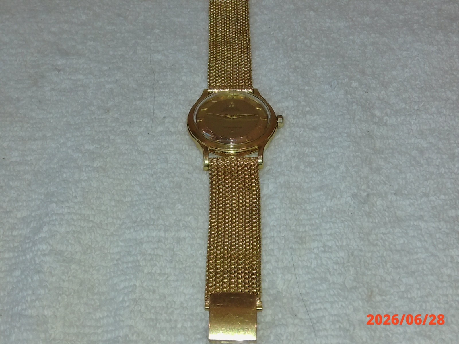 Omega 1954 Pie Pan 18K Gold Constellation w/ 18K Band & Arrow Markers