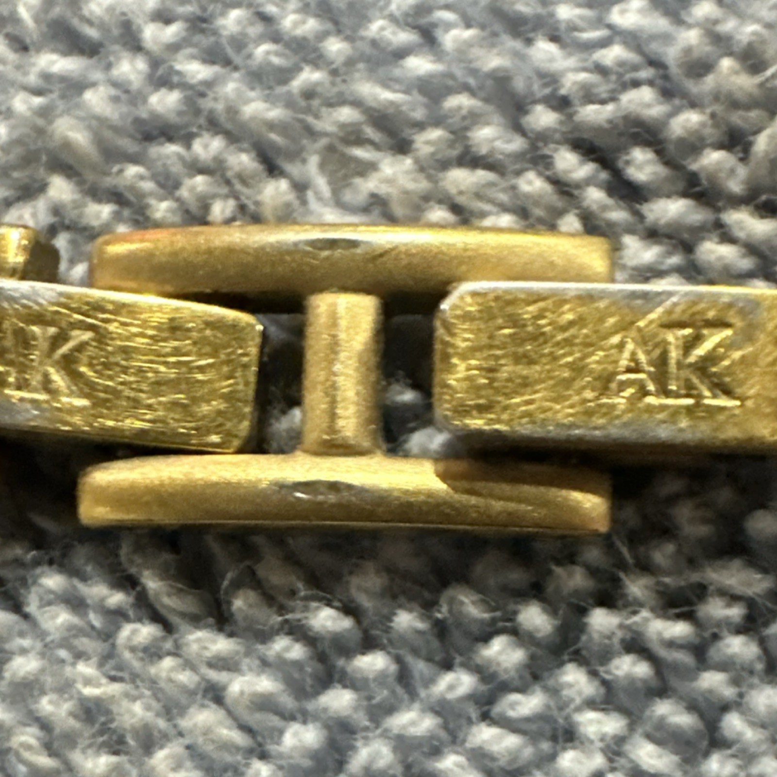 Anne Klein Gold Rectangle Quartz Analog Wristwatch Champagne Dial Dress/Formal