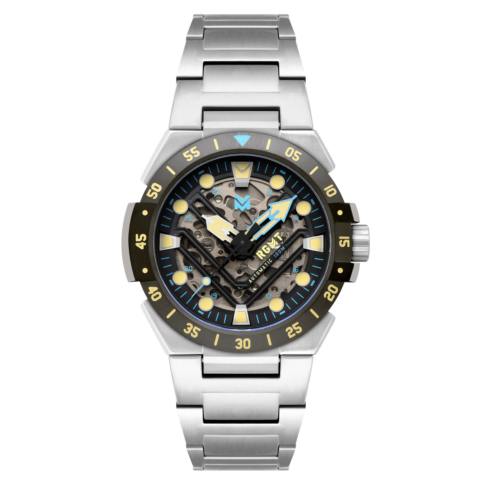 RGMT Himars Skeleton Automatic Stainless Steel Wristwatch RG-8063-66