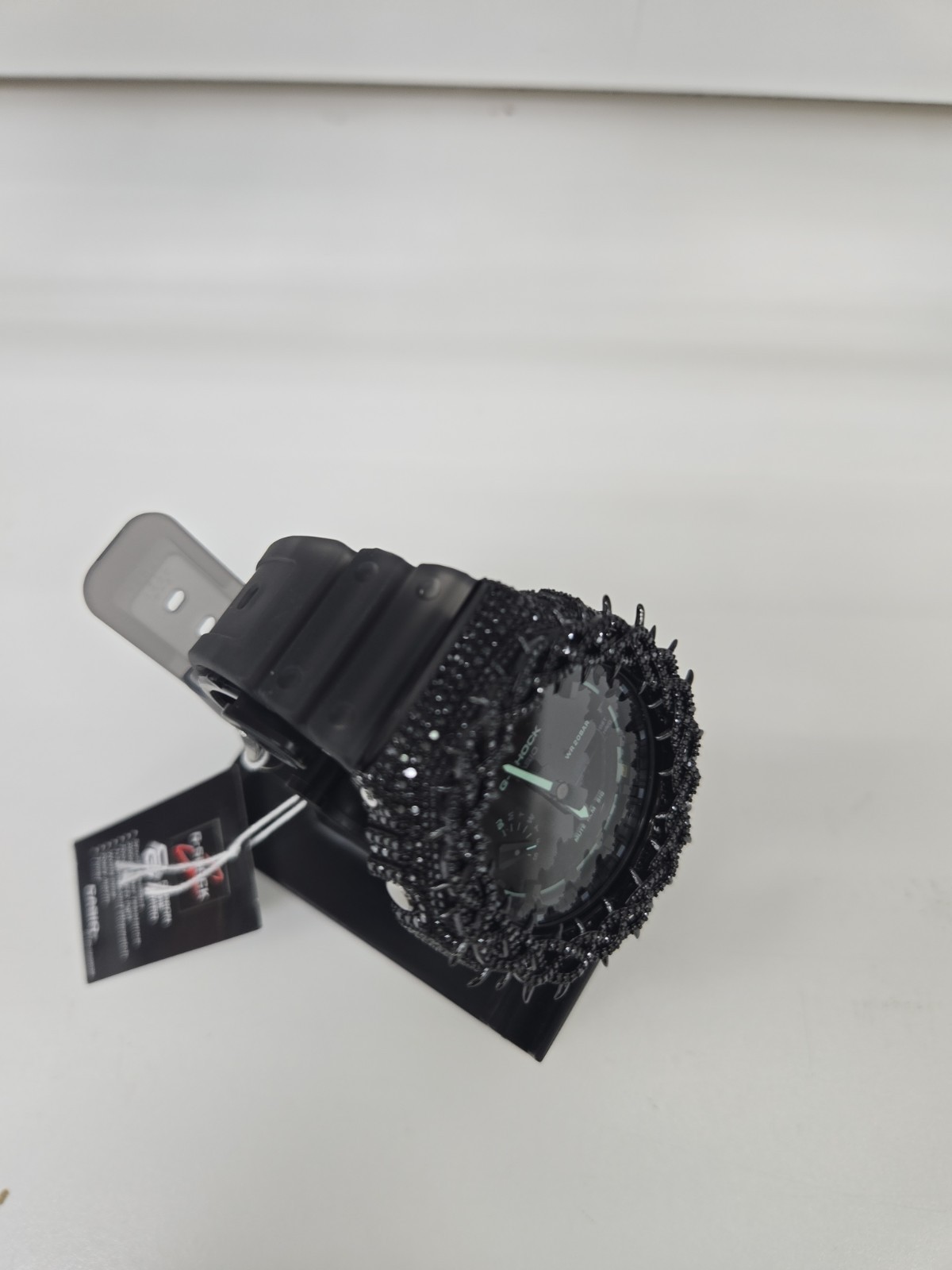 Moissanite G Shock Watch Casio 2100 Model Grey Color Band Black Color Bezel New