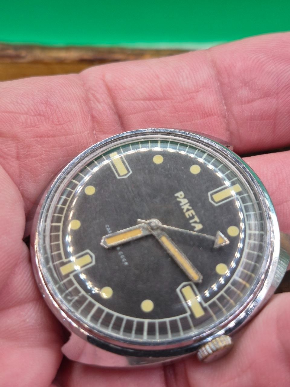 Vintage Soviet mechanical wristwatch RAKETA 2609 HА.