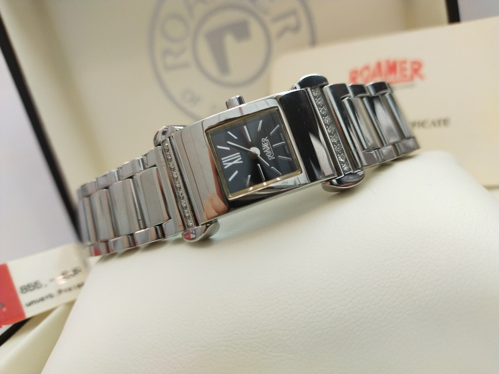 Roamer Watch Dreamline Luxury 18 Diamonds Swiss Made Folding Clasp 637.953
