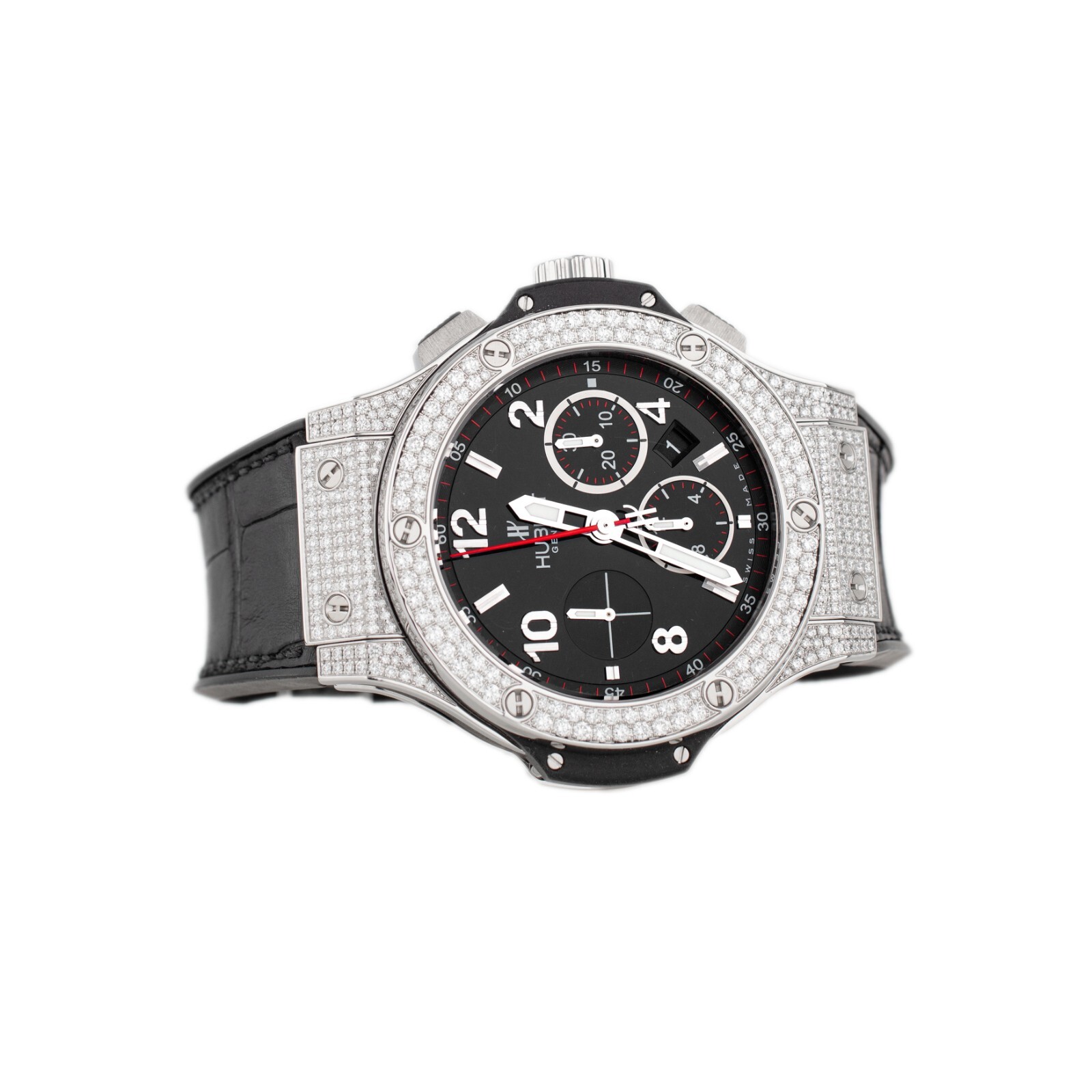 Hublot Big Bang Chronograph Steel Black Dial 44mm 301.SX.130.RX.174 Full Set