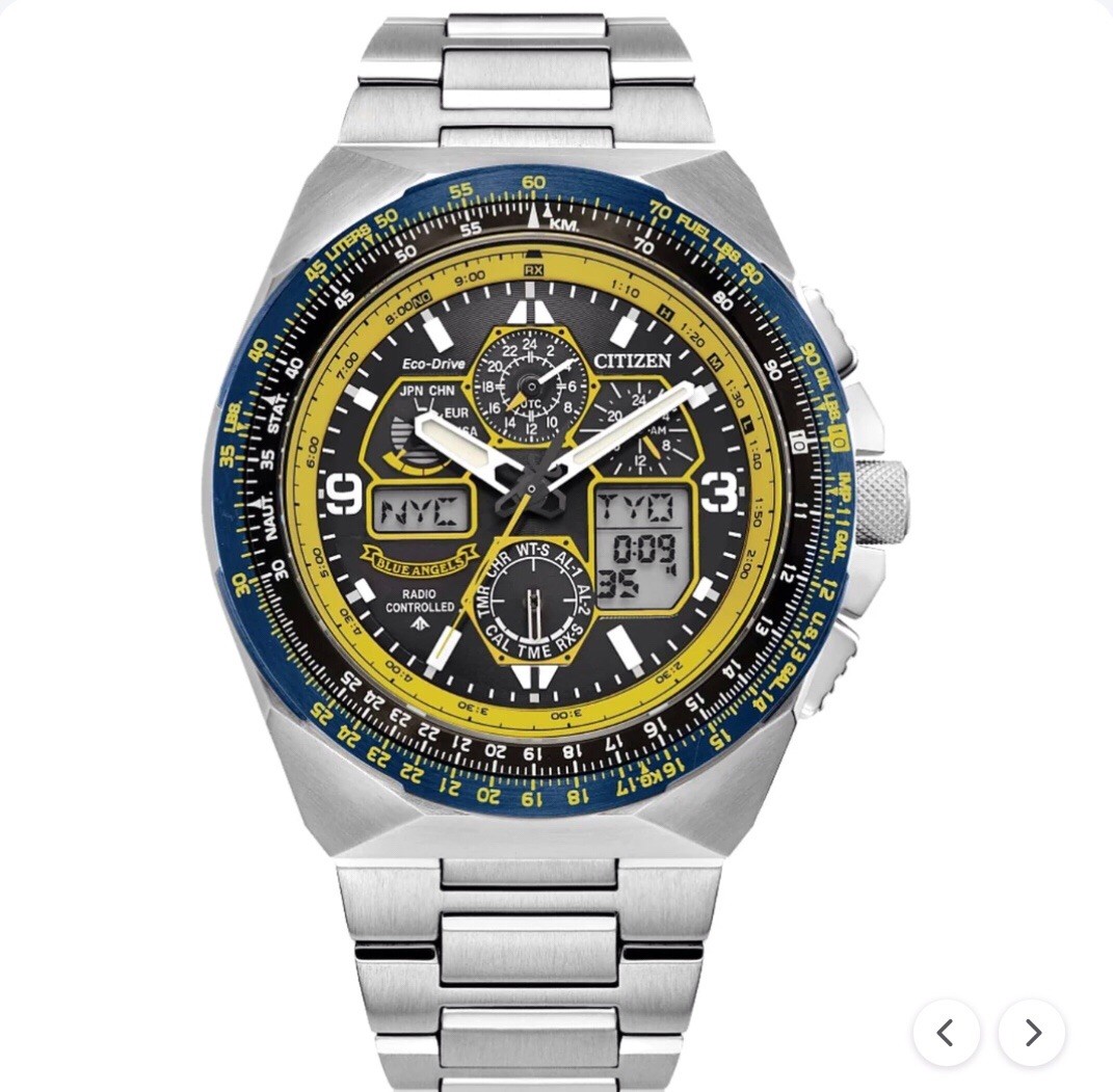 NEW CITIZEN ECO DRIVE MAN’S PROMASTER BLUE ANGELS SKYHAWK A-T WATCH JY8125-54L