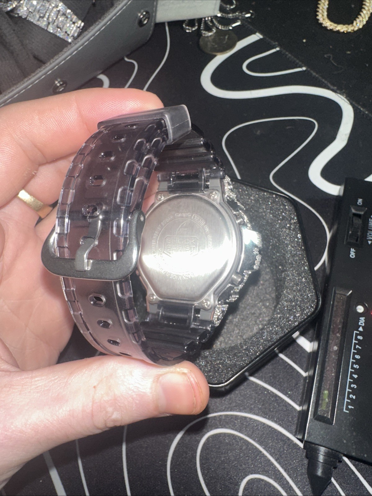 Casio G-Shock DW6900 Custom Iced Moissanite Watch VVS1 D Color Bust Down Digital