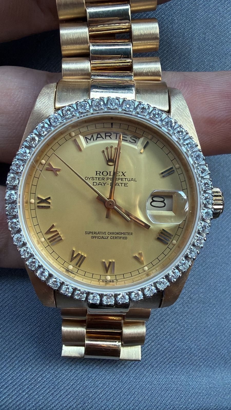 rolex daydate 36mm yellow gold 18k