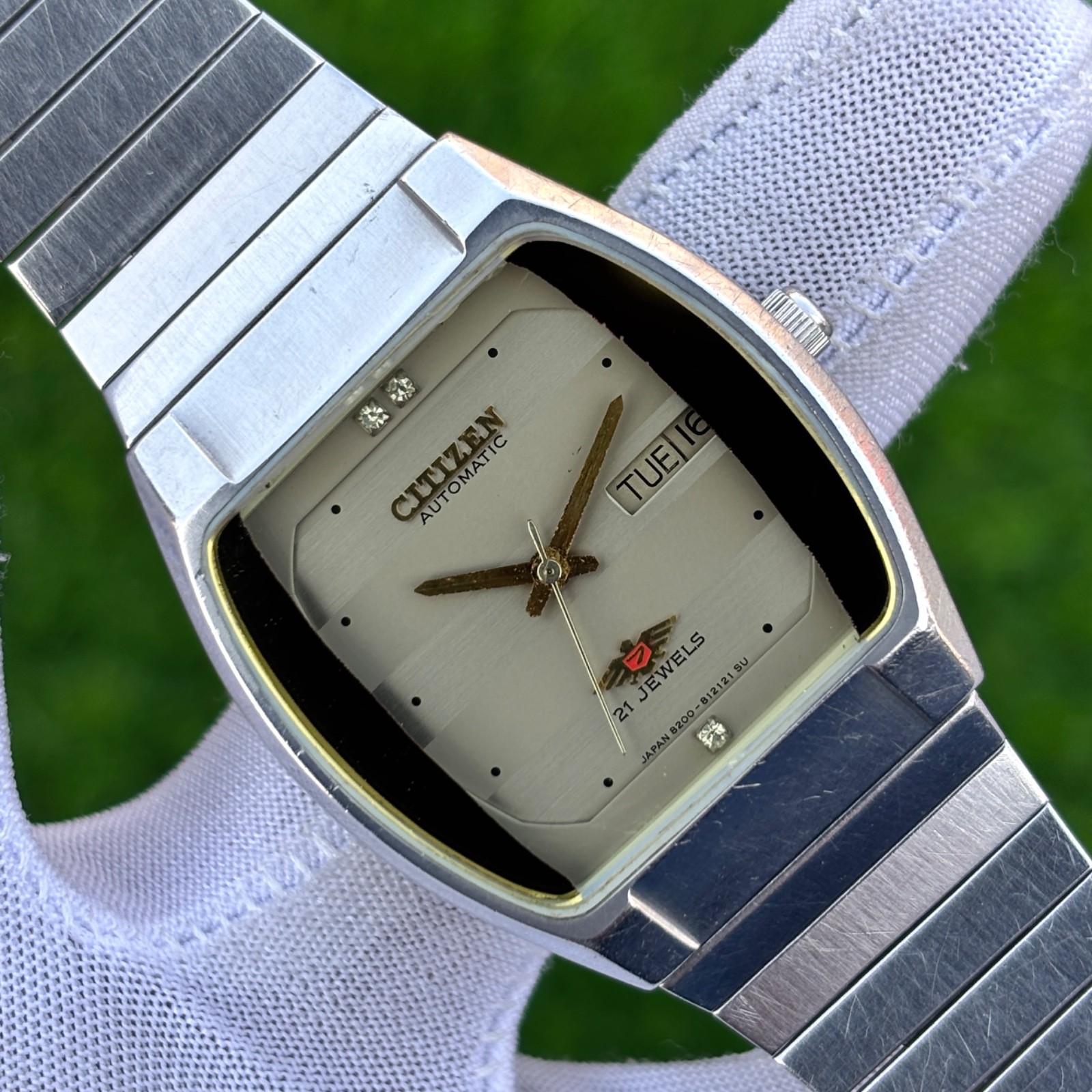 Vintage Citizen Dress Formal 7 Eagle Automatic Japan Made Men’s Watch 4-823460
