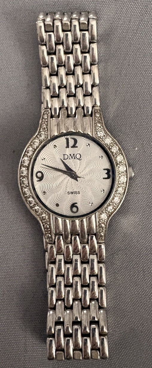 Diamonique Silver Ladies Watch
