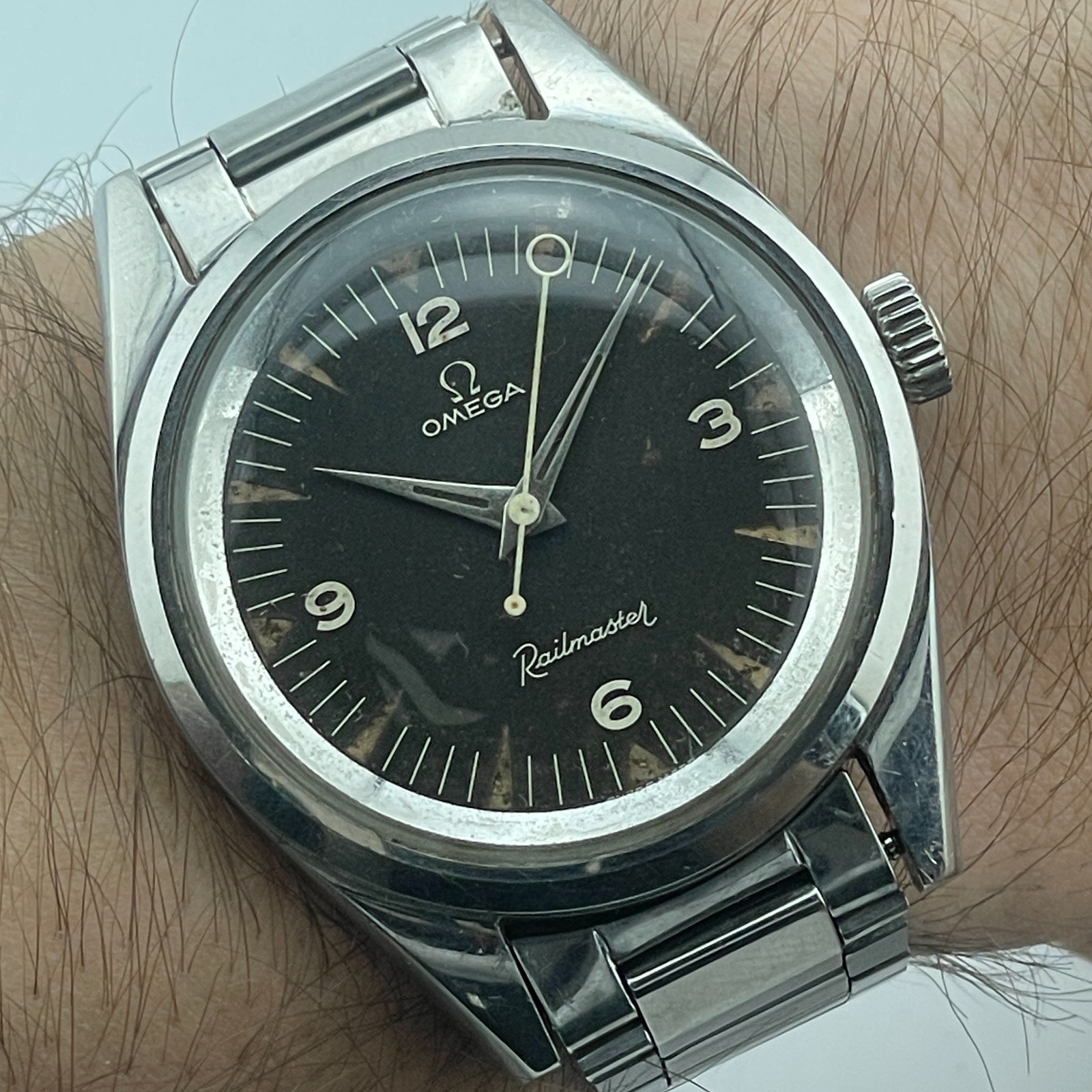 OMEGA RAILMASTER Ref 2914-5 Lollipop Manual wind 285 mov from 59 series 17 Mill