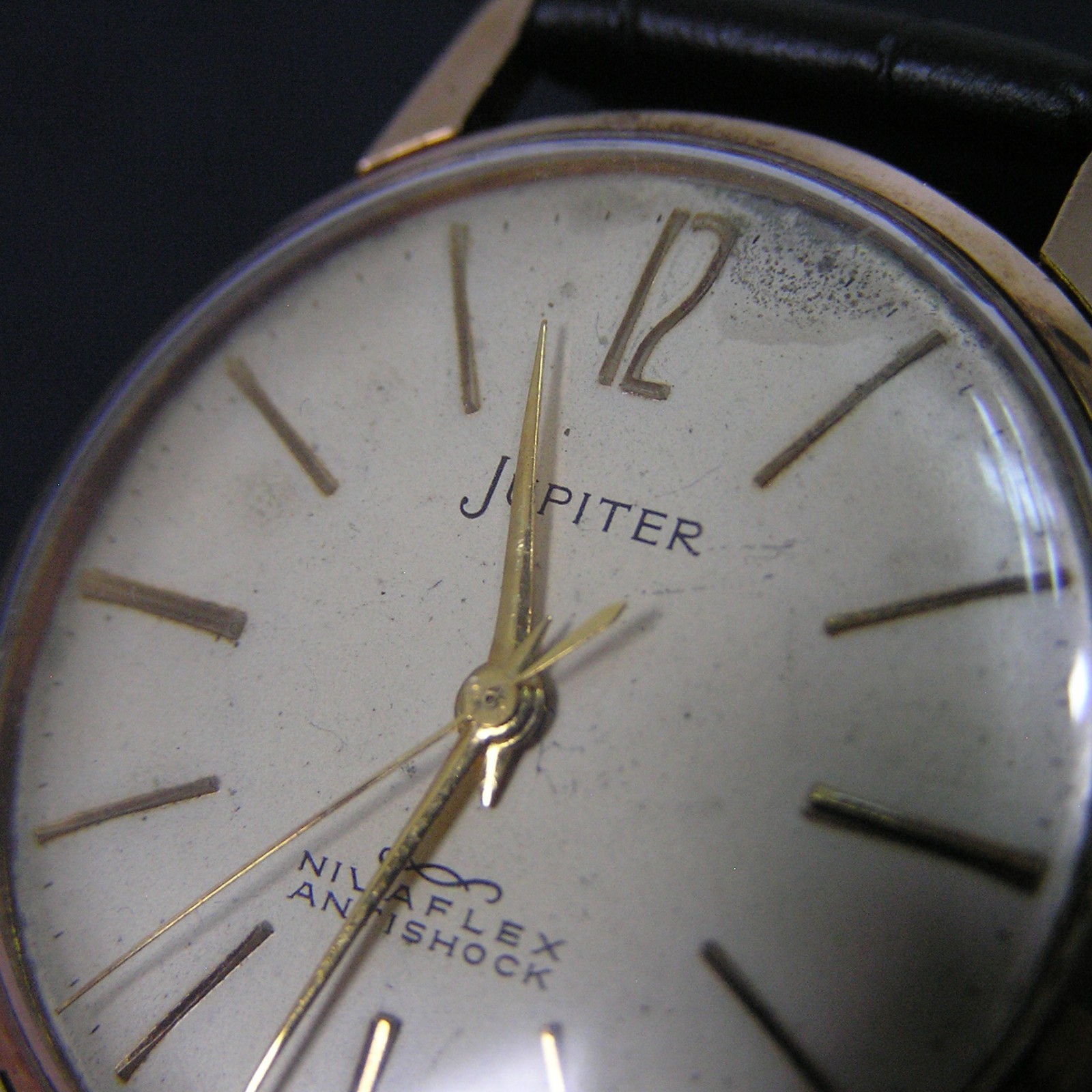 ORIENT JUPITER Nivaflex 1950s 19 Jewels Mechanical Watch 22435 Japan Imported