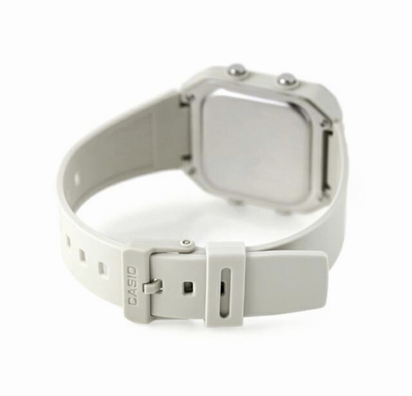 Casio Collection Standard W221H-1AV Ivory 10-year Battery Flash Alert World Time