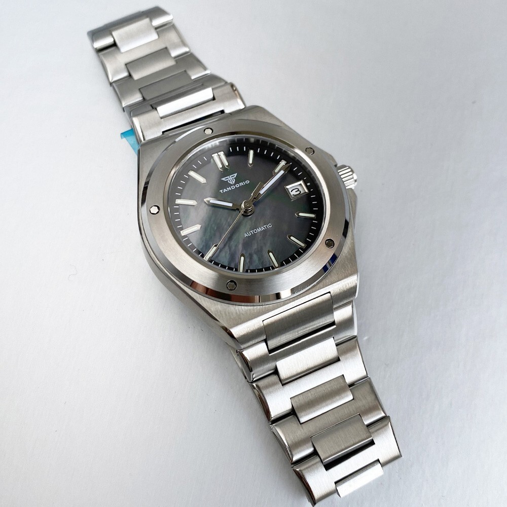 Tandorio 2025 New MOP Business NH35A Automatic Men Sapphire Glass Watch