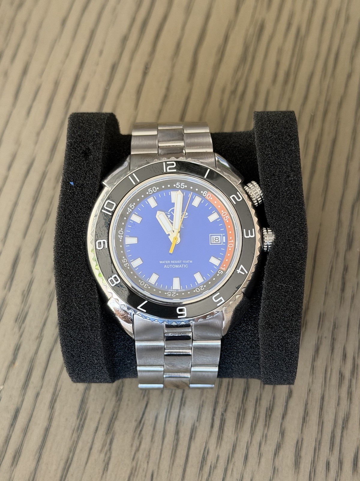 GV2 by Gevril Men’s Squalo Swiss Automatic Ceramic Bezel Diver Watch 49/500Made