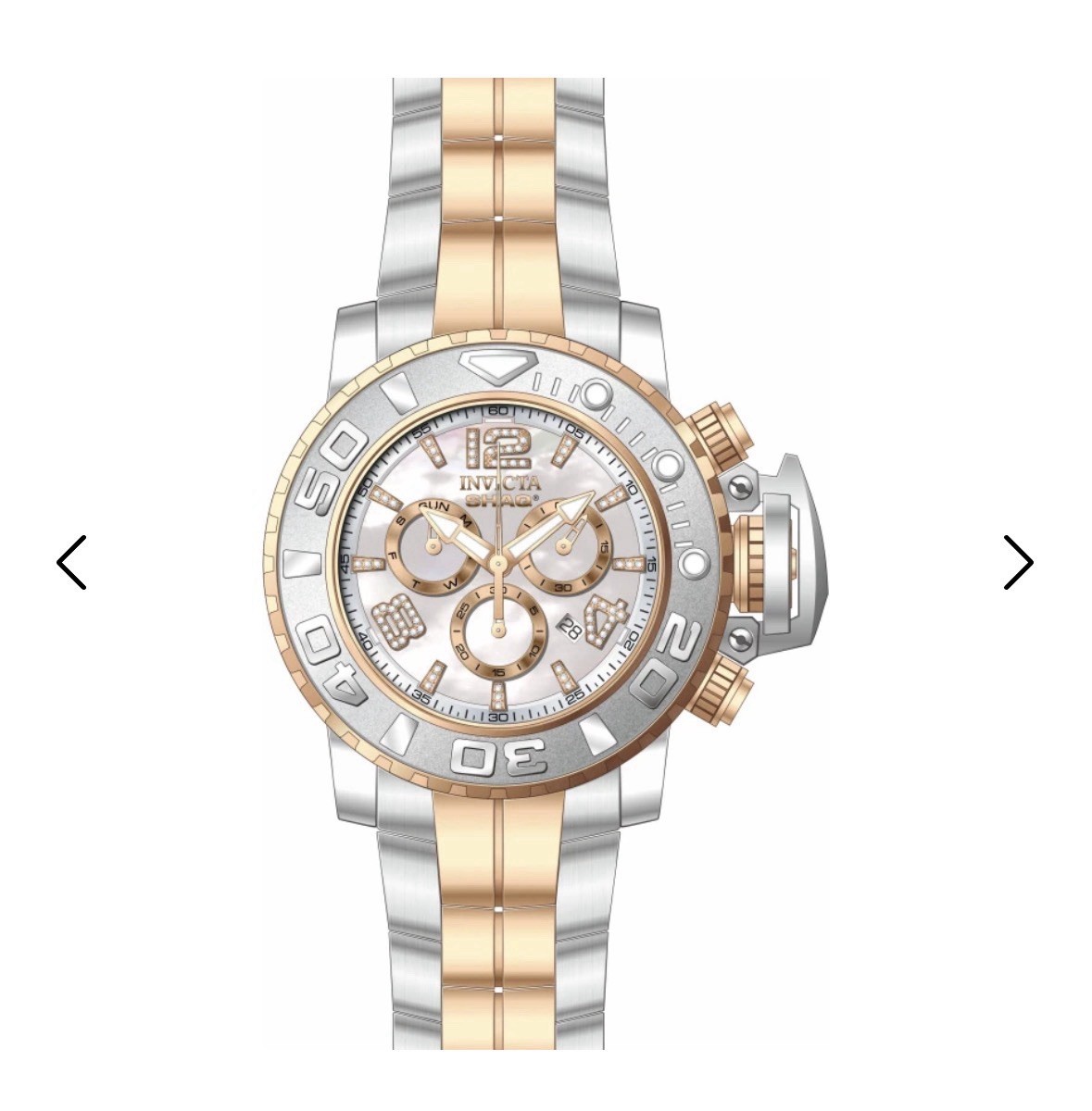Rare Invicta SHAQ 58mm Sea Hunter Diamond LE Swiss Chrono MOP Dial Watch NEW
