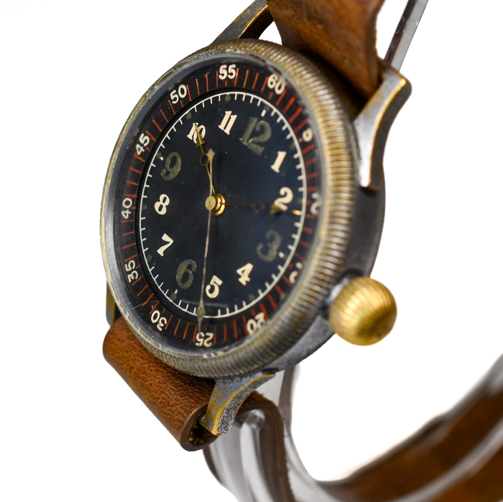Seikosha Tensoku 1940’s Japanese Military Issued Pilot Aviator 48mm Manual Wind