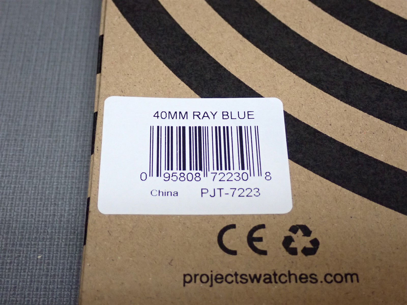 NEW Projects Watches PJT-7223 Ray Blue 40mm Brown Mesh Metal Band Watch