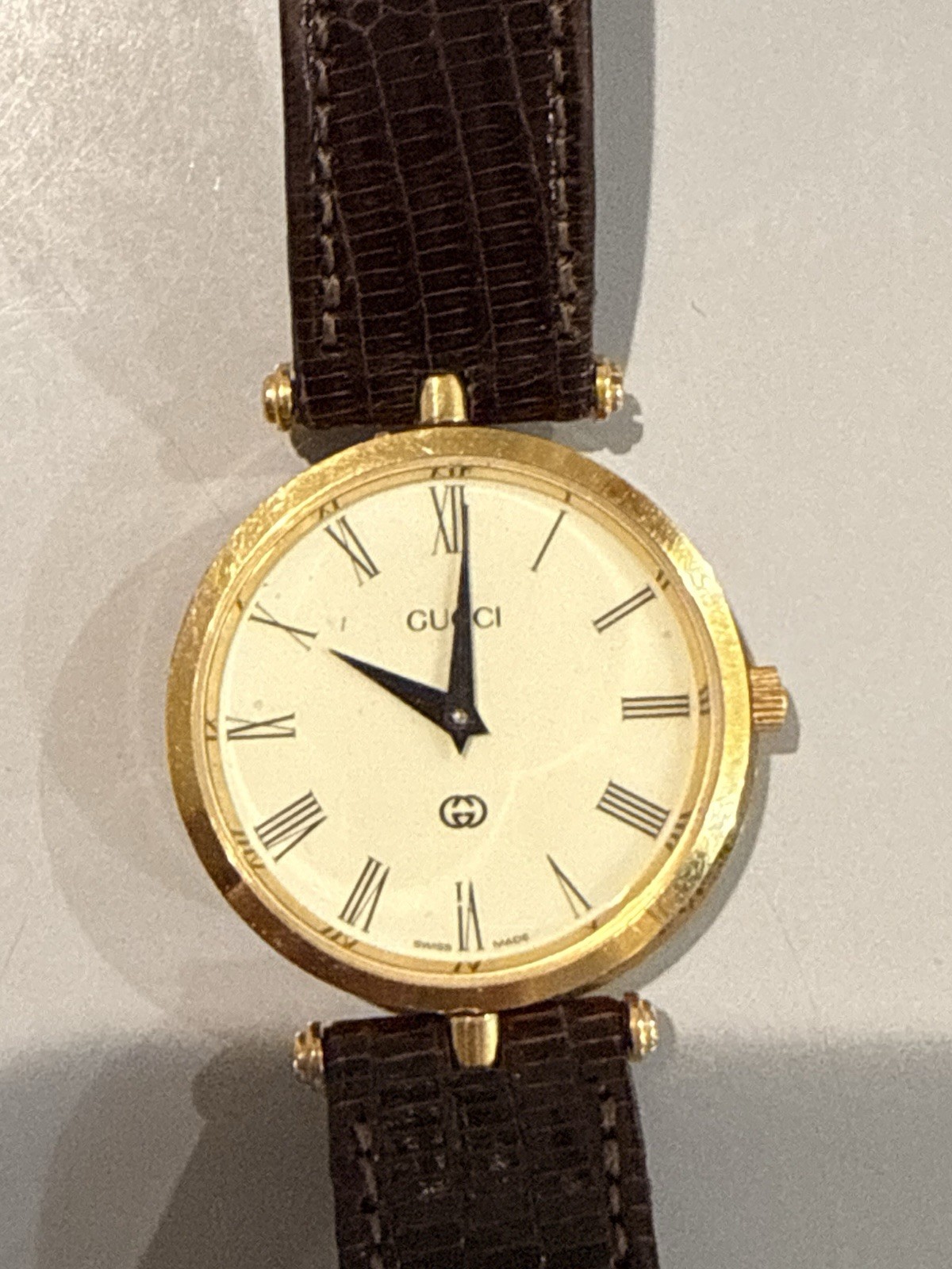 Vintage 1980s Analog Gucci Wristwatch Swiss Made