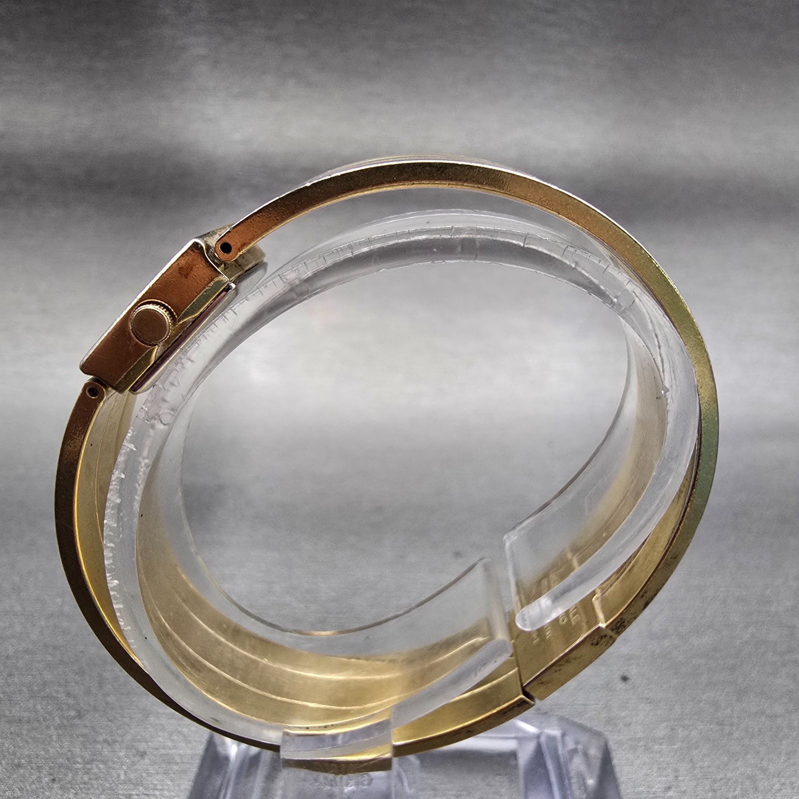 Seiko Lassale Watch Women 13mm Multi Tone Rectangle 1E50-5009 Vintage New Batt