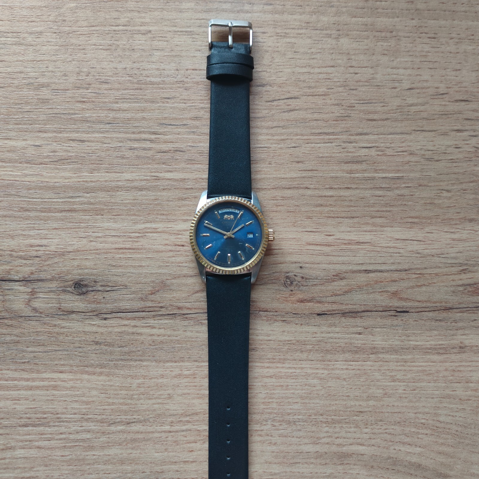 Rare Orient President watch, day date orient Automatic Watch, rare blue dial