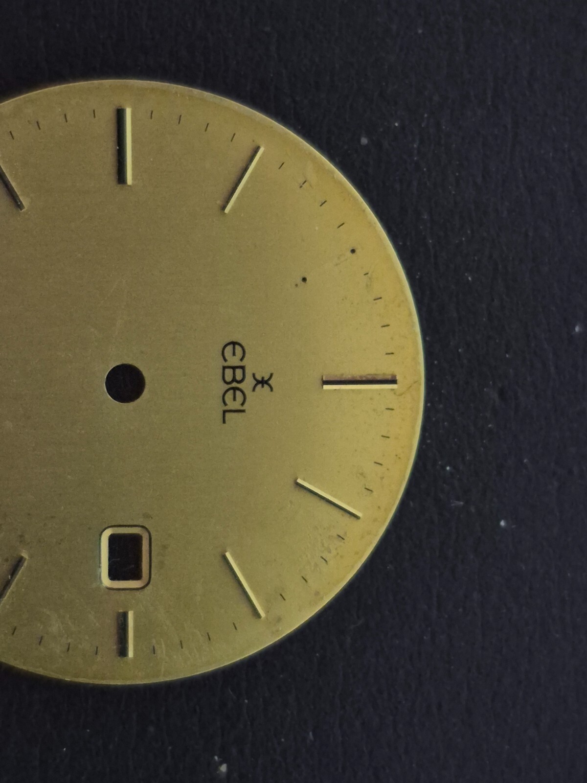 GENUINE Ebel Dial Classic Wave Round Gold Date Damaged 26.4mm