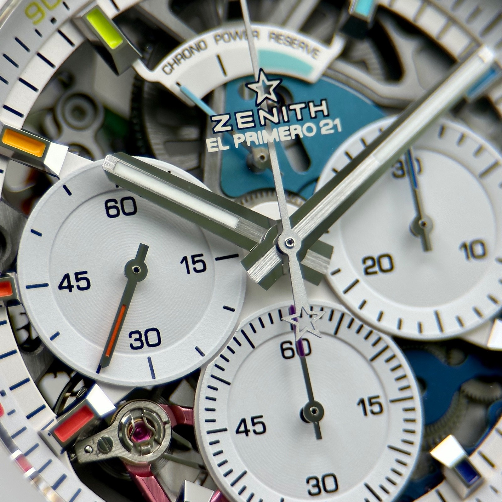 Zenith Defy 21 Chroma II White Ceramic 44mm 49.9014.9004/01.R953 Complete Set