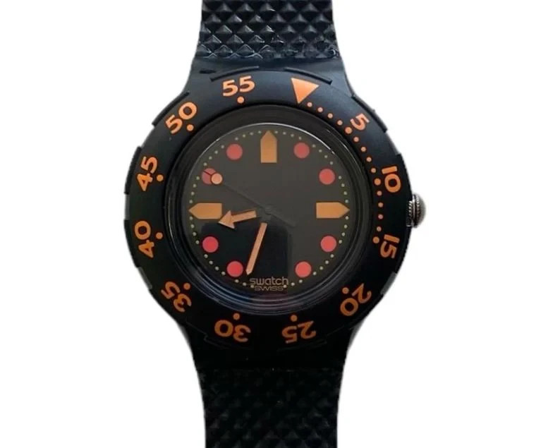 BARRIER REEF VINTAGE 1990 Swatch Scuba 200 SDB 100 – New Old Stock Box & Papers