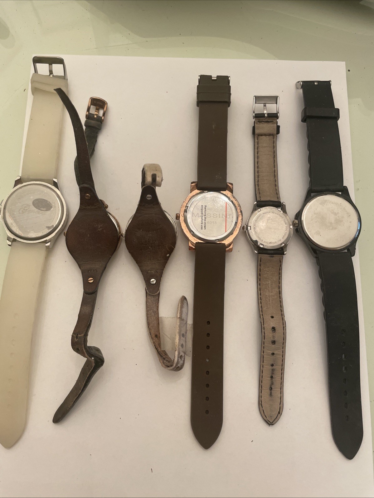 Geneva, Fossil, Massini, Doc-Tock,CC Watch Lot Of 6