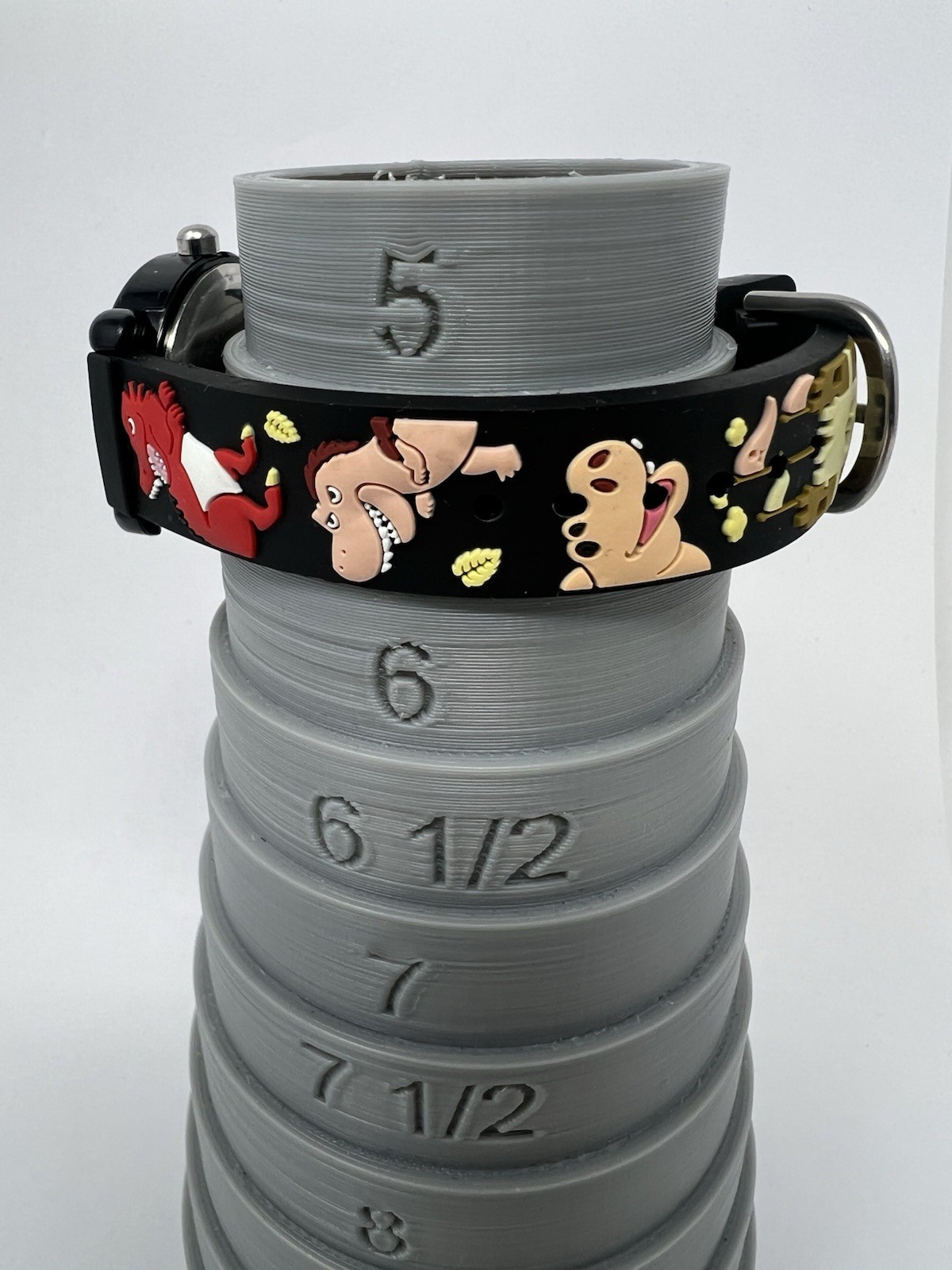 Kids Watch 3D Dinosaur Black Silicone Band Multicolor Boys Girls Gift Prize