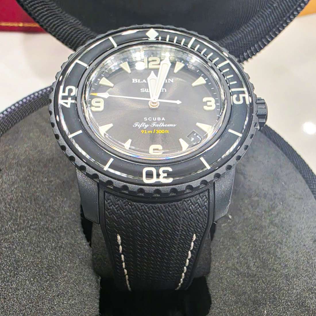 Swatch x Blancpain Scuba Fifty Fathoms Ocean of Storms Auto 42mm Black Box