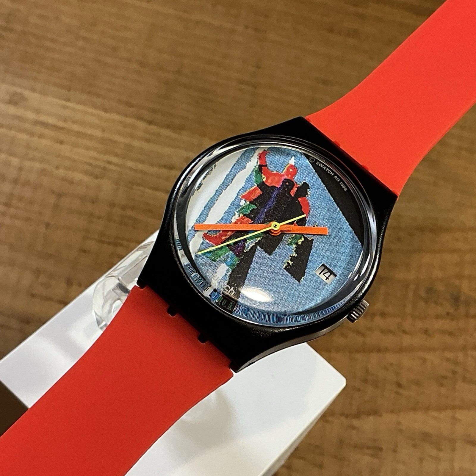 SWATCH – TAXI STOP – GB410 – 1989 – 1980’s [ 34mm ]