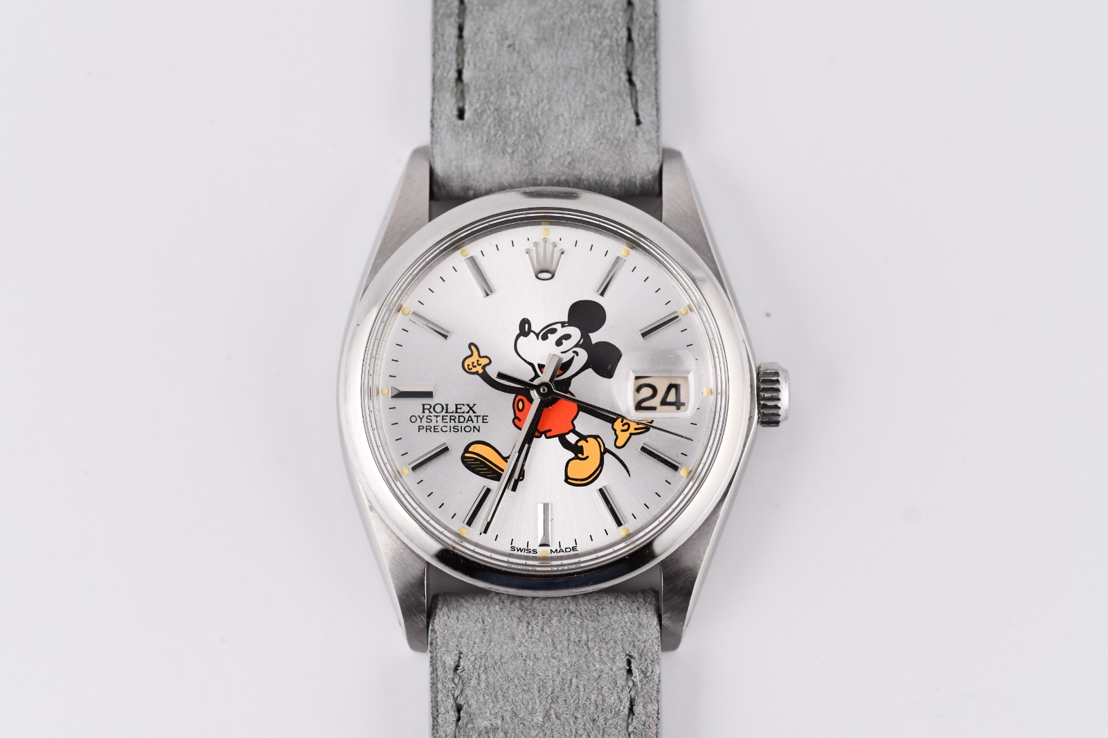 Rolex Oysterdate Precision 6694 Mickey Mouse Dial Manual Winding 1 Year Warranty