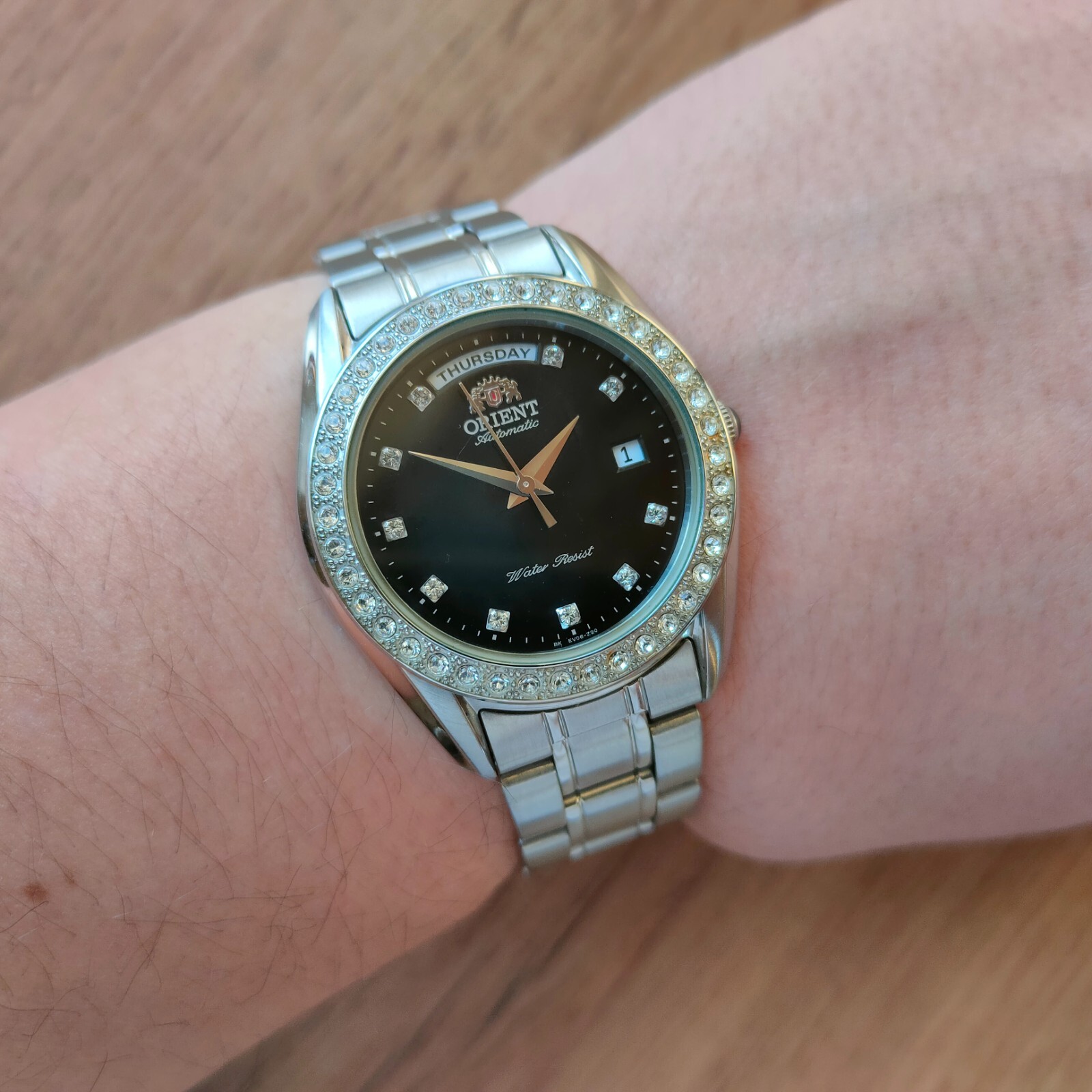 Ultra rare Orient President day date Mechanical classic black Automatic Watch