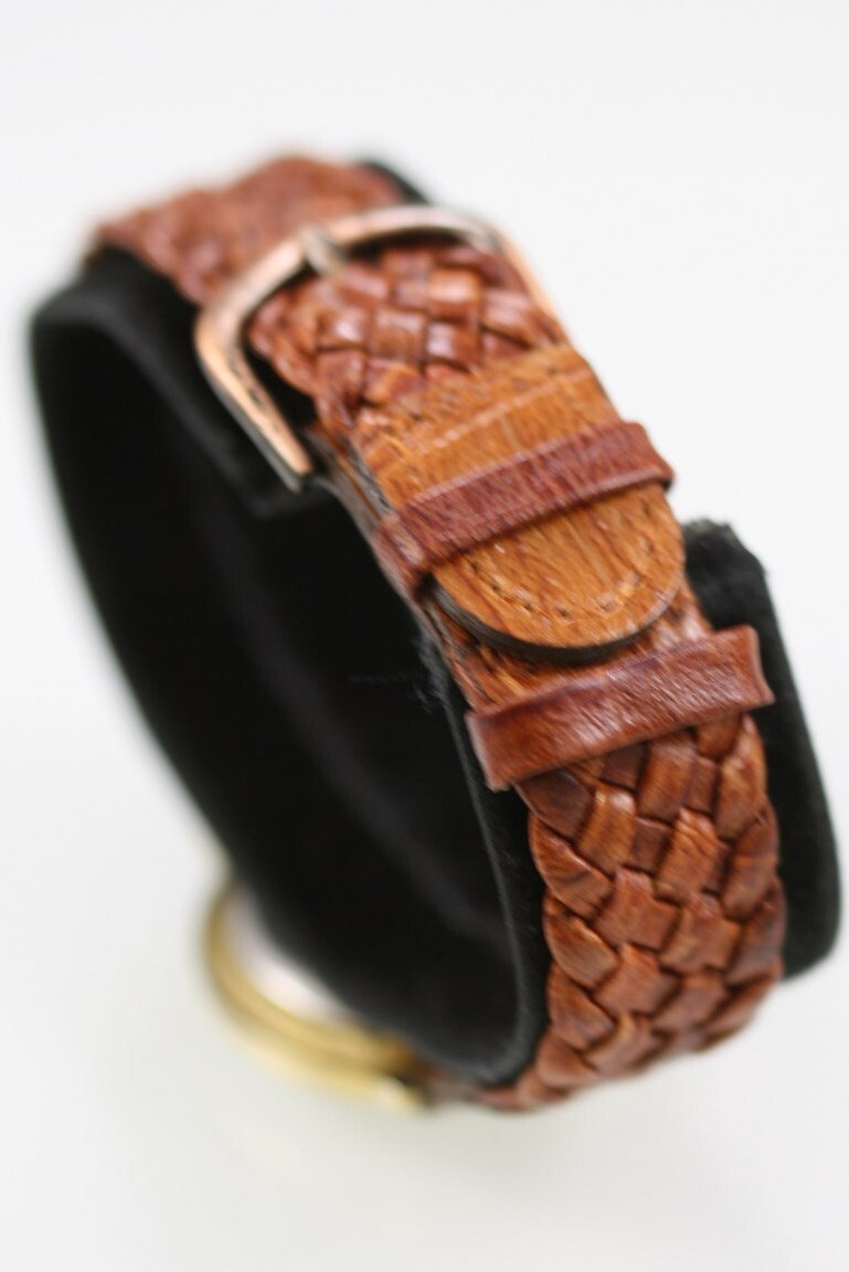 Folio Women Watch Stainless Steel Gold Water Resist Leather Brown Battery Quartz